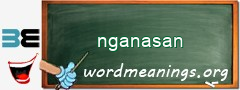 WordMeaning blackboard for nganasan